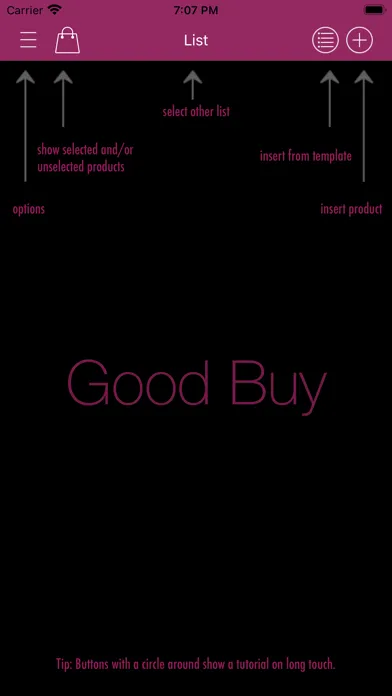 Capturas de tela do Good Buy - the shopping list