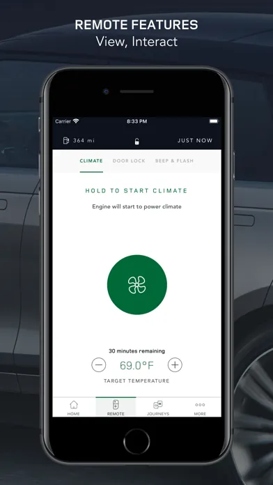 Screenshot di Land Rover Remote