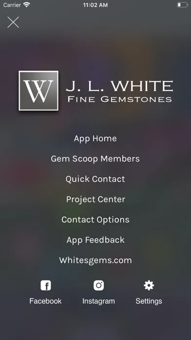 Captures d'écran de JL White Fine Gemstones