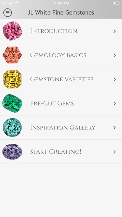 Captures d'écran de JL White Fine Gemstones