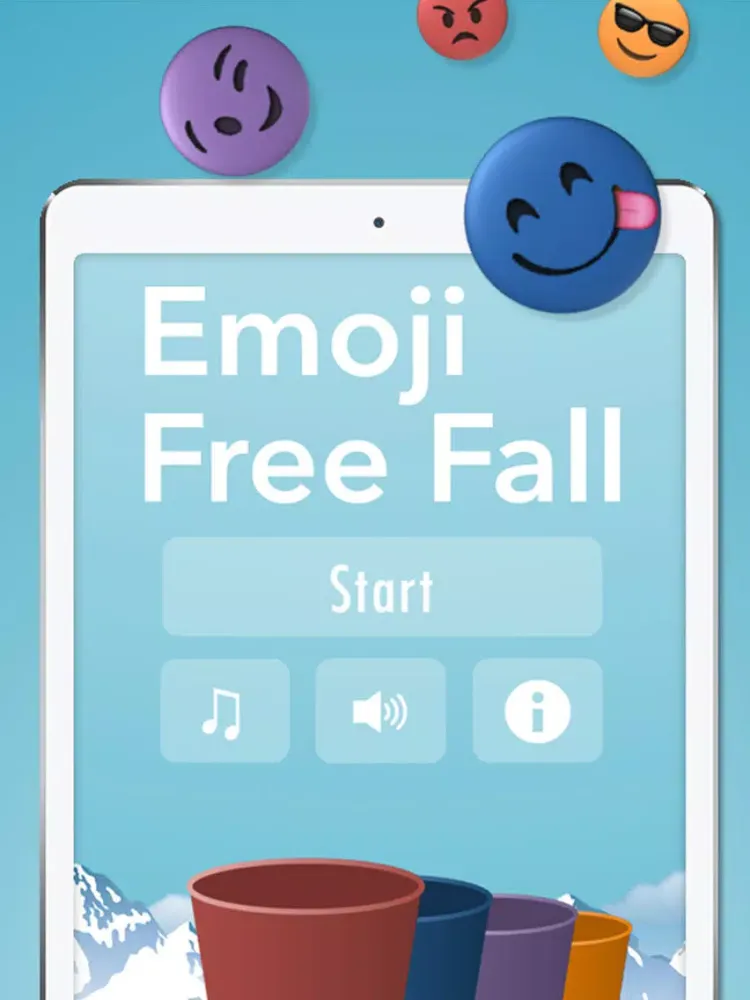Emoji Free Fall iPad 应用截图