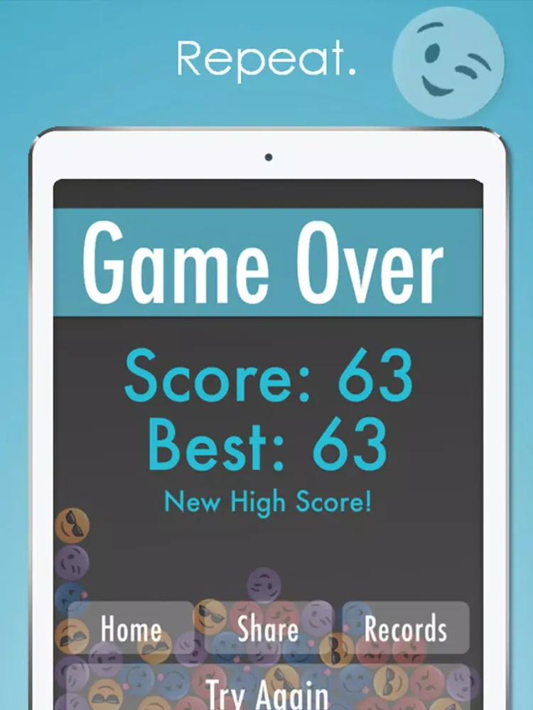 Emoji Free Fall iPad 应用截图