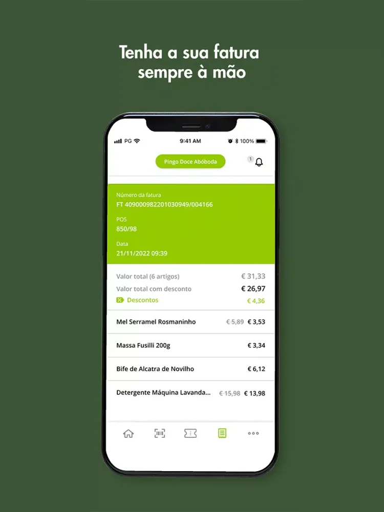 Tangkapan layar Pingo Doce Express