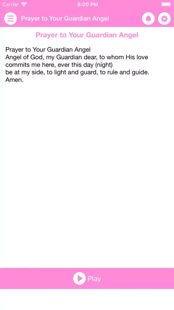 Tangkapan skrin Prayer To Your Guardian Angel