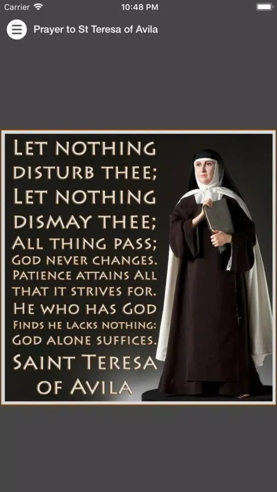 Prayer to St Teresa of Avila Ekran Görüntüleri