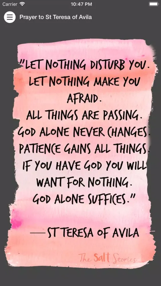 Prayer to St Teresa of Avila Ekran Görüntüleri