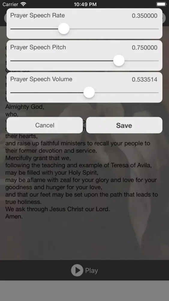 Prayer to St Teresa of Avila Ekran Görüntüleri