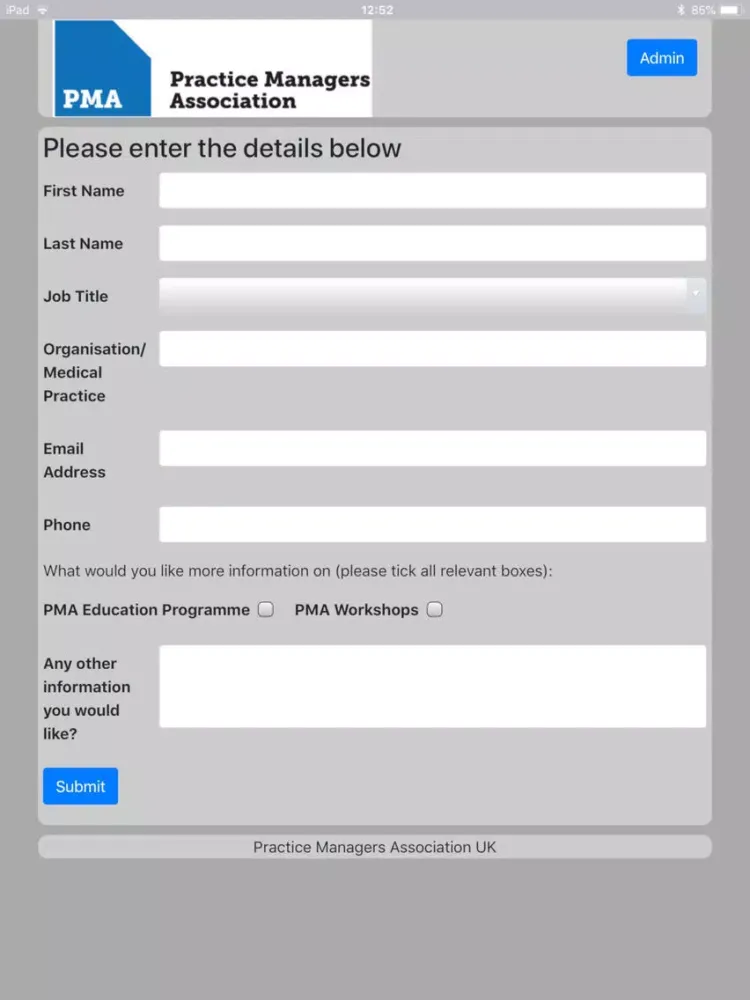 تصاویر PMA Registrations iPad