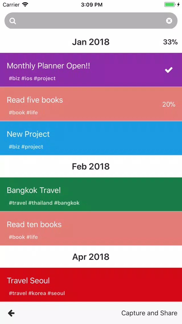 Captures d'écran de Monthly Planner NoAd