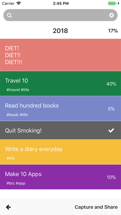 Yealy Planner スクリーンショット