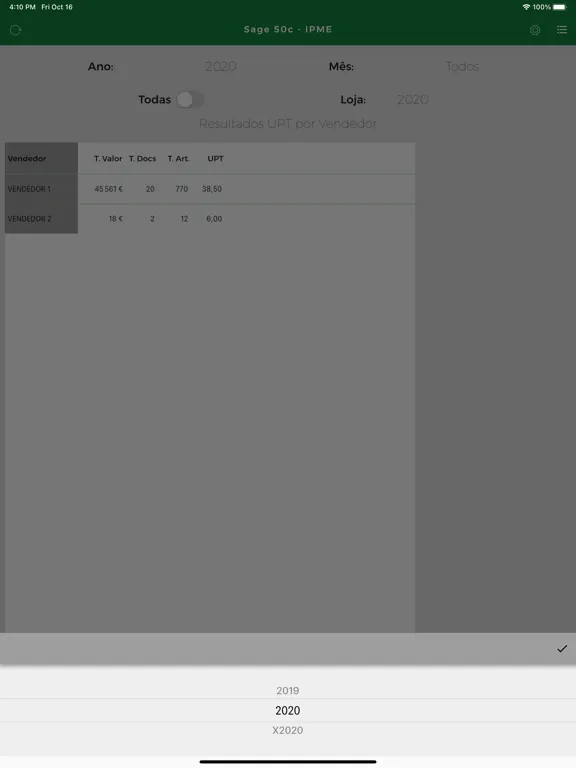 Sage50c - JMMINFORMATICA iPad  स्क्रीनशॉट