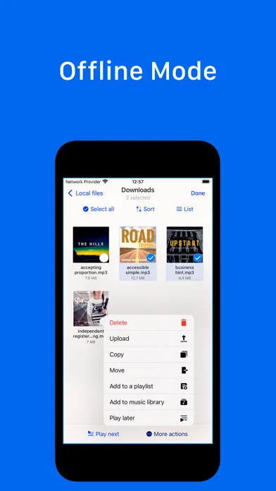 Musicbox: player for Dropbox Screenshots
