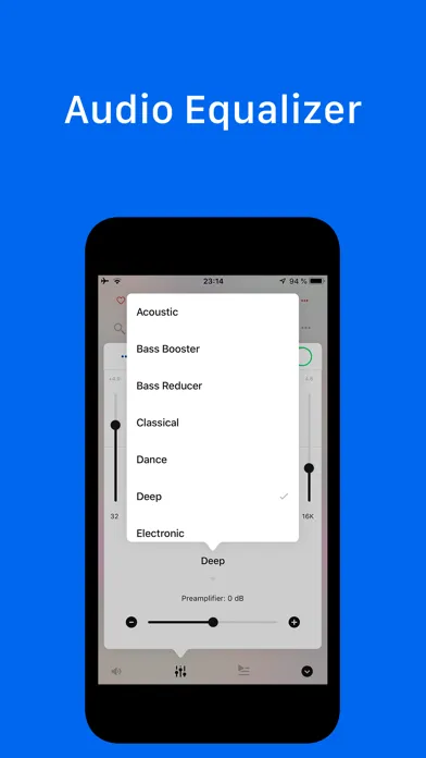 Tangkapan skrin GoPlayer: cloud music player