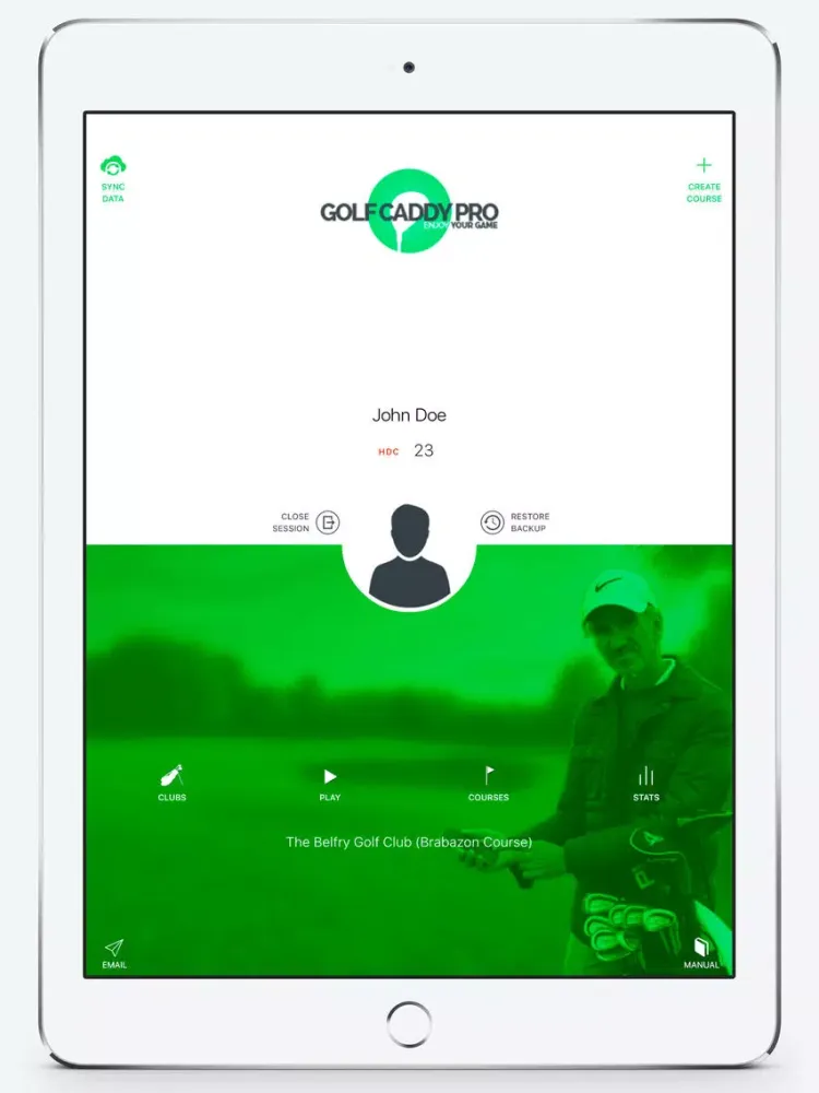 ภาพหน้าจอของ Golf Caddy Pro iPad 