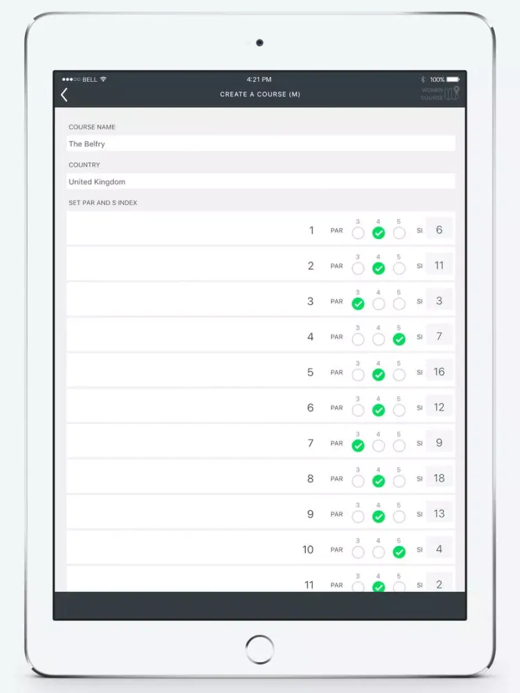 ภาพหน้าจอของ Golf Caddy Pro iPad 