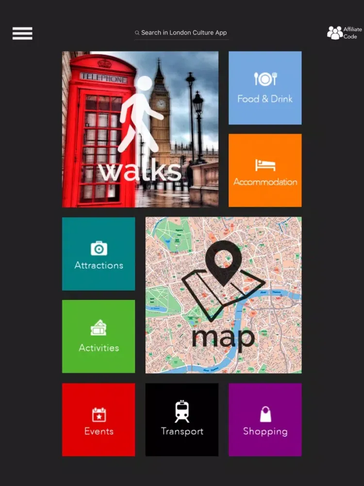 Capturas de pantalla de London Culture iPad 