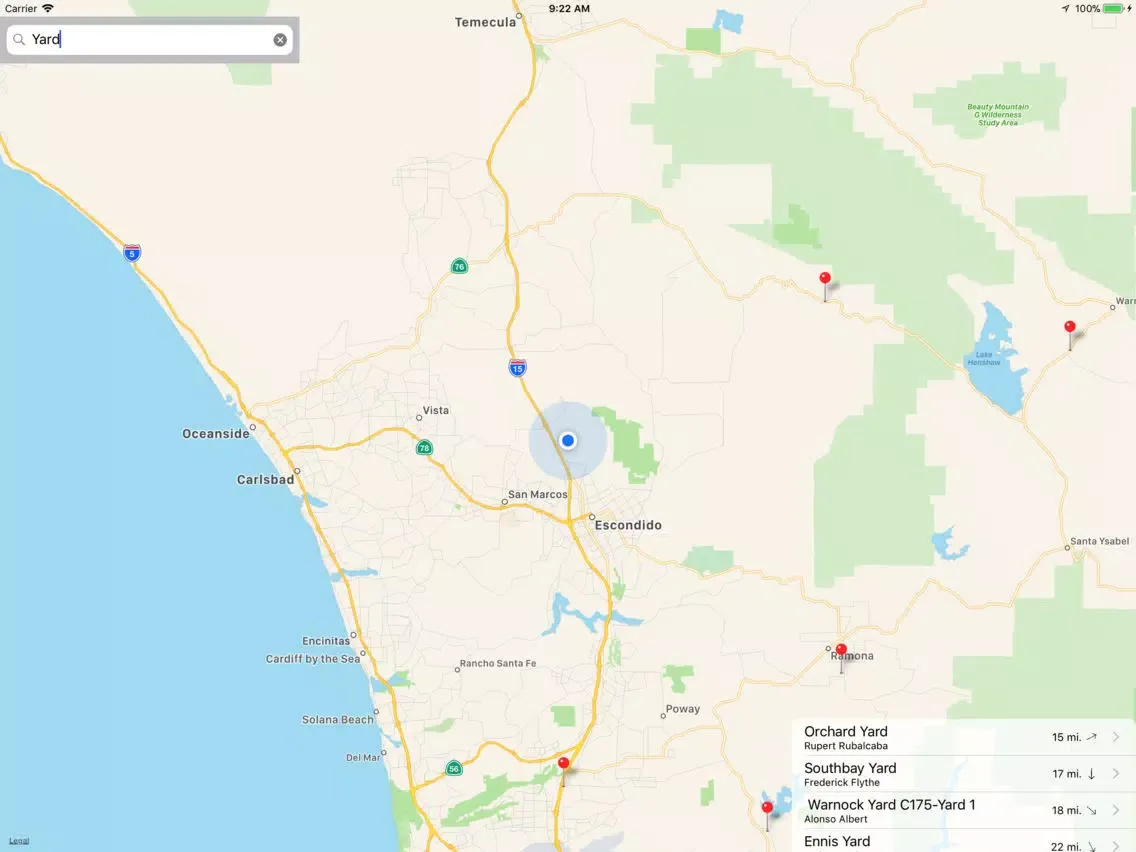 ProjectSafe iPad  Screenshots