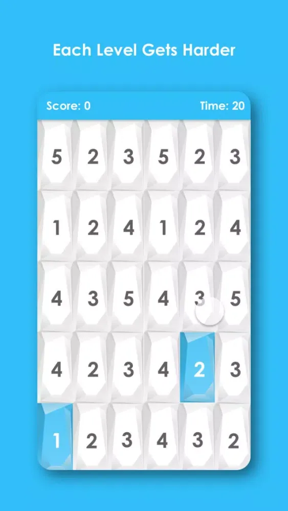 123Tiles - Free Numbers Race سکرین شاٹس