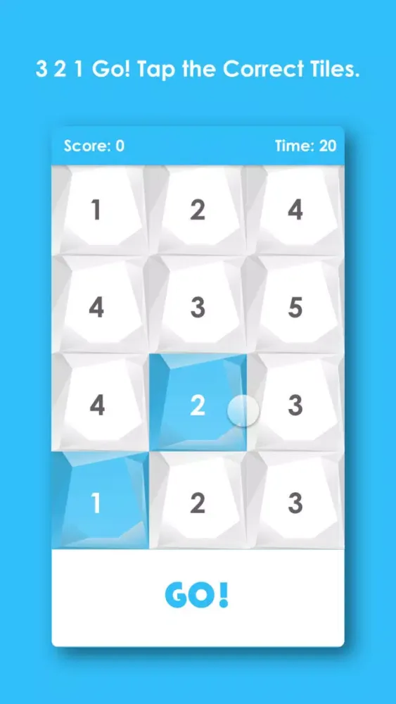 123Tiles - Free Numbers Race سکرین شاٹس