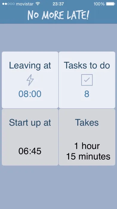 ภาพหน้าจอของ No More Late! - Optimise your scheduling algorithm