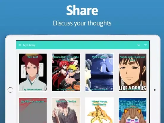 ReadUp FanFiction eBook Reader iPad  سکرین شاٹس