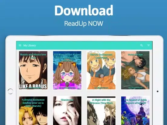ReadUp FanFiction eBook Reader iPad  سکرین شاٹس