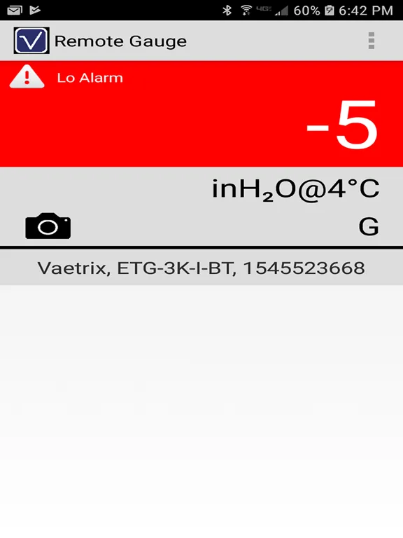 ภาพหน้าจอของ Vaetrix Remote Gauge iPad 