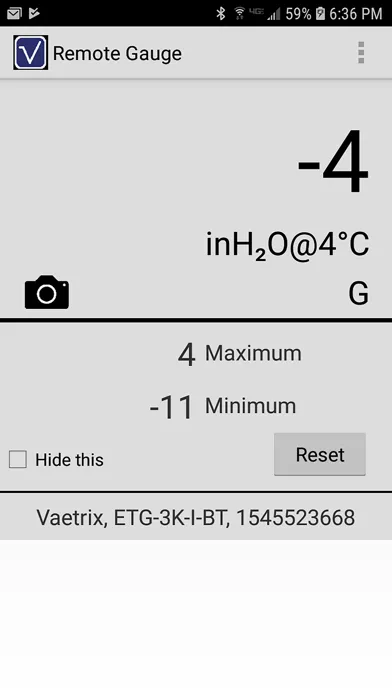 ภาพหน้าจอของ Vaetrix Remote Gauge