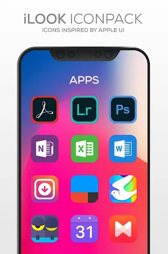 iLOOK Icon pack UX THEME Ekran Görüntüleri