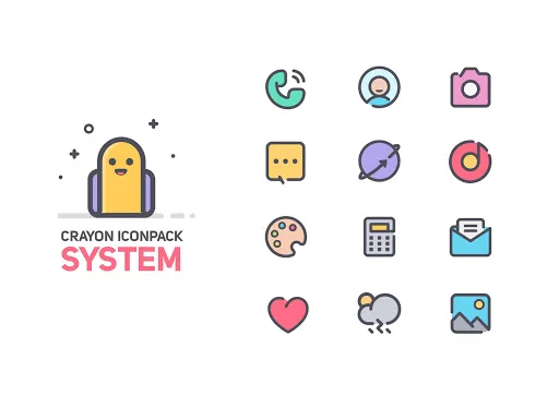 Crayon Icon Pack Screenshots