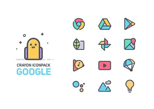 Crayon Icon Pack Screenshots