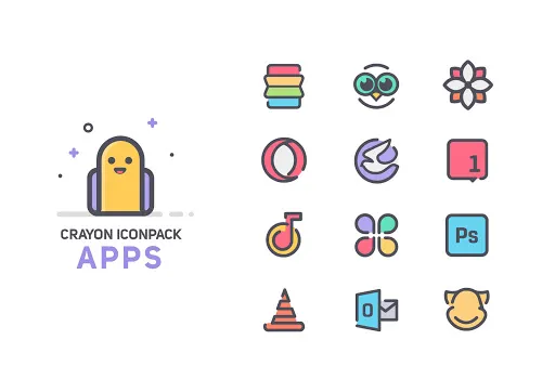 Crayon Icon Pack Screenshots