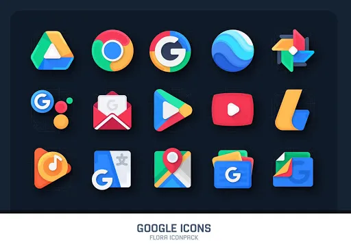 Captures d'écran de Flora : Material Icon Pack
