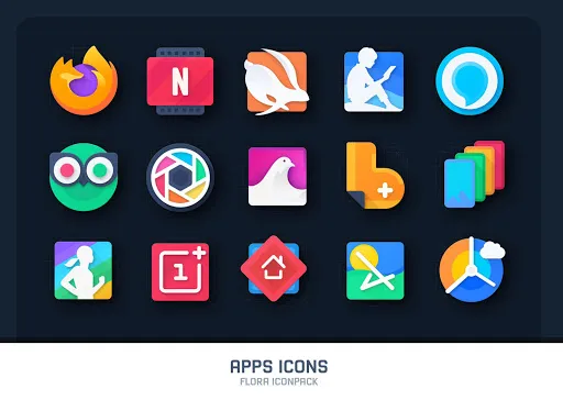 Captures d'écran de Flora : Material Icon Pack