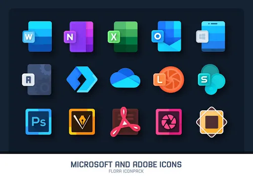 Captures d'écran de Flora : Material Icon Pack