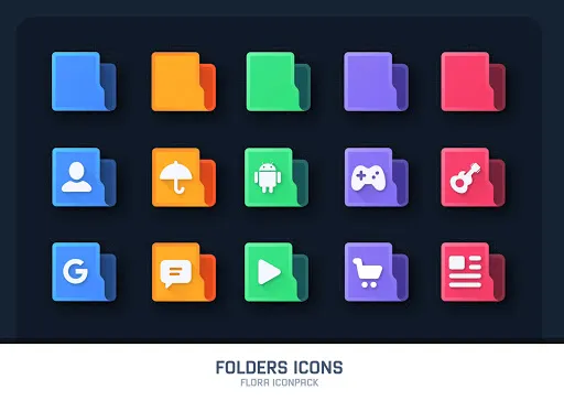 Captures d'écran de Flora : Material Icon Pack