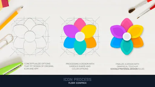 Captures d'écran de Flora : Material Icon Pack