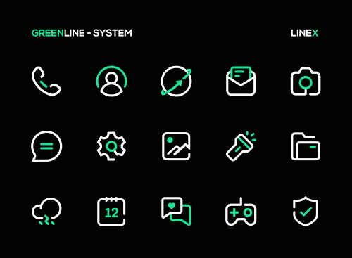 GreenLine Icon Pack-screenshot-2