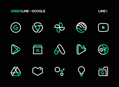 GreenLine Icon Pack-screenshot-3