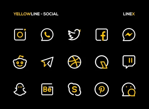 YellowLine Icon Pack : LineX-screenshot-4