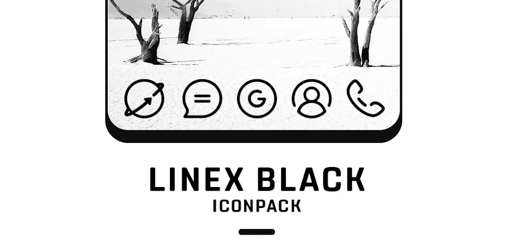 LineX Black Icon Pack