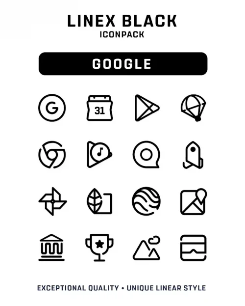 LineX Black Icon Pack-screenshot-2