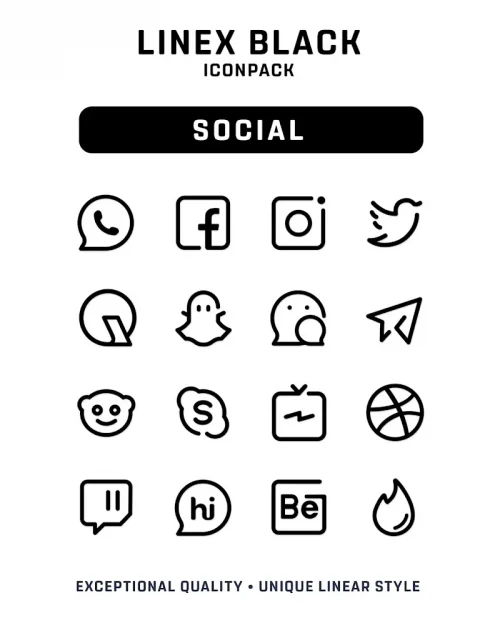 LineX Black Icon Pack-screenshot-3