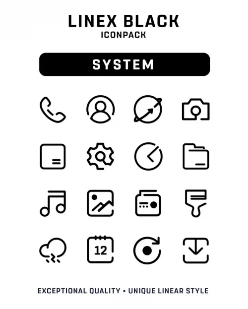 LineX Black Icon Pack-screenshot-4