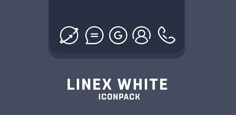 LineX White Icon Pack