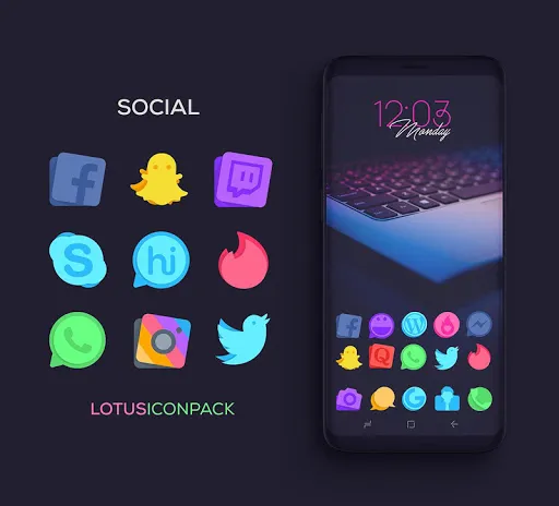 Capturas de pantalla de Lotus Icon Pack