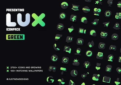 Green Icon Pack : LuX-screenshot-1