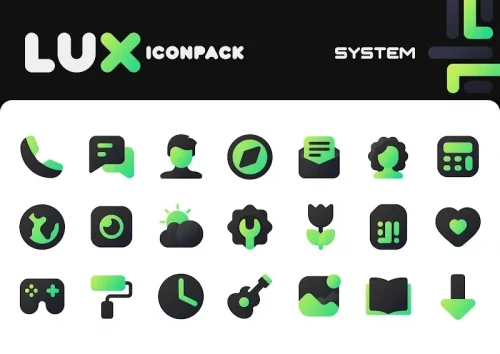 Green Icon Pack : LuX-screenshot-2