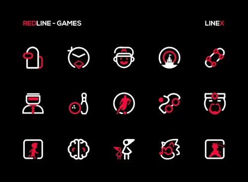 RedLine Icon Pack : LineX-screenshot-5