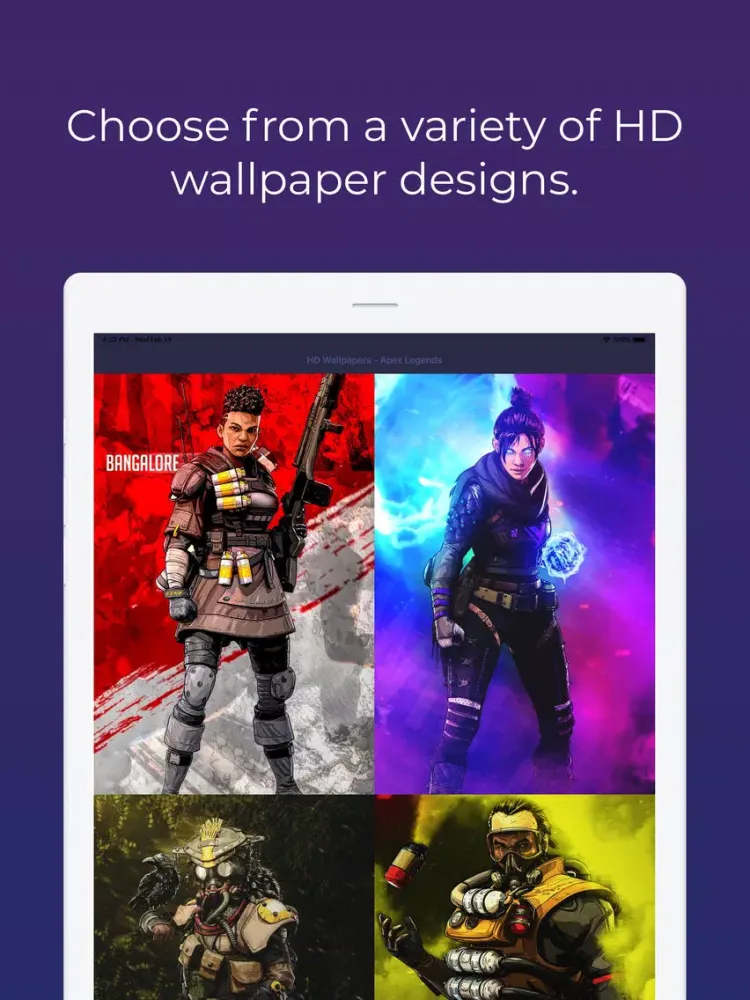 Capturas de tela do APEX WALLPAPERS HD iPad 
